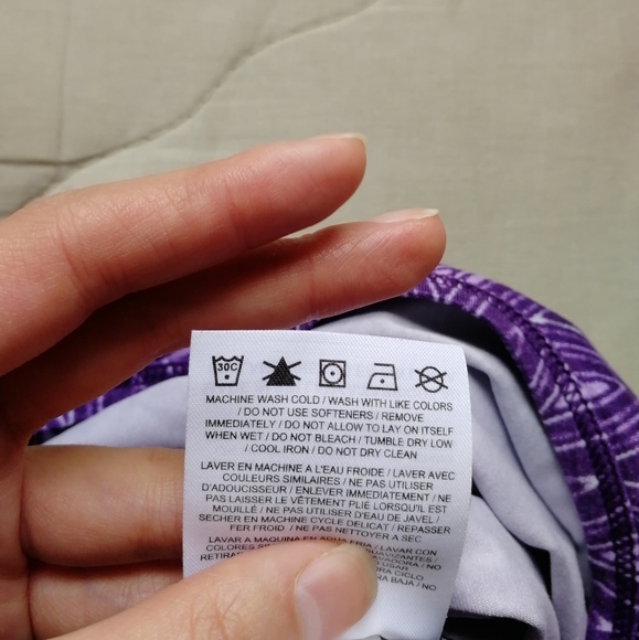 NIKE Dri-Fit G87 Geometric Aztec Racerbank Tank Top Purple Medium - Picture 3 of 9